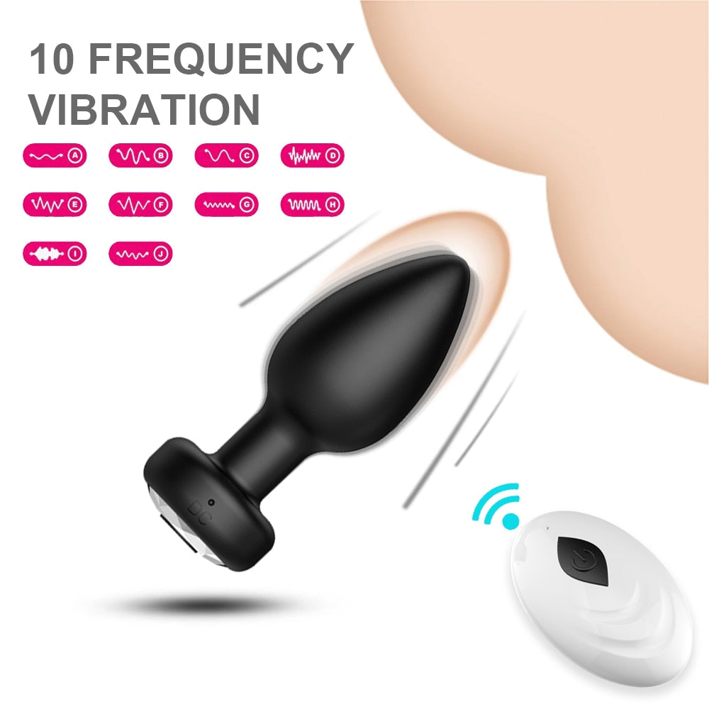 Anal Butt Plug Vibrator
